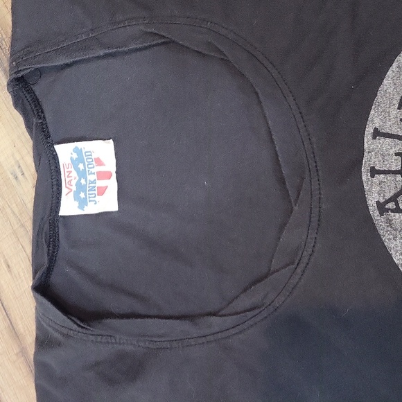 VANS JUNKFOOD Gray All American Cropped Tee - One Size Fits Most - Picture 9 of 9